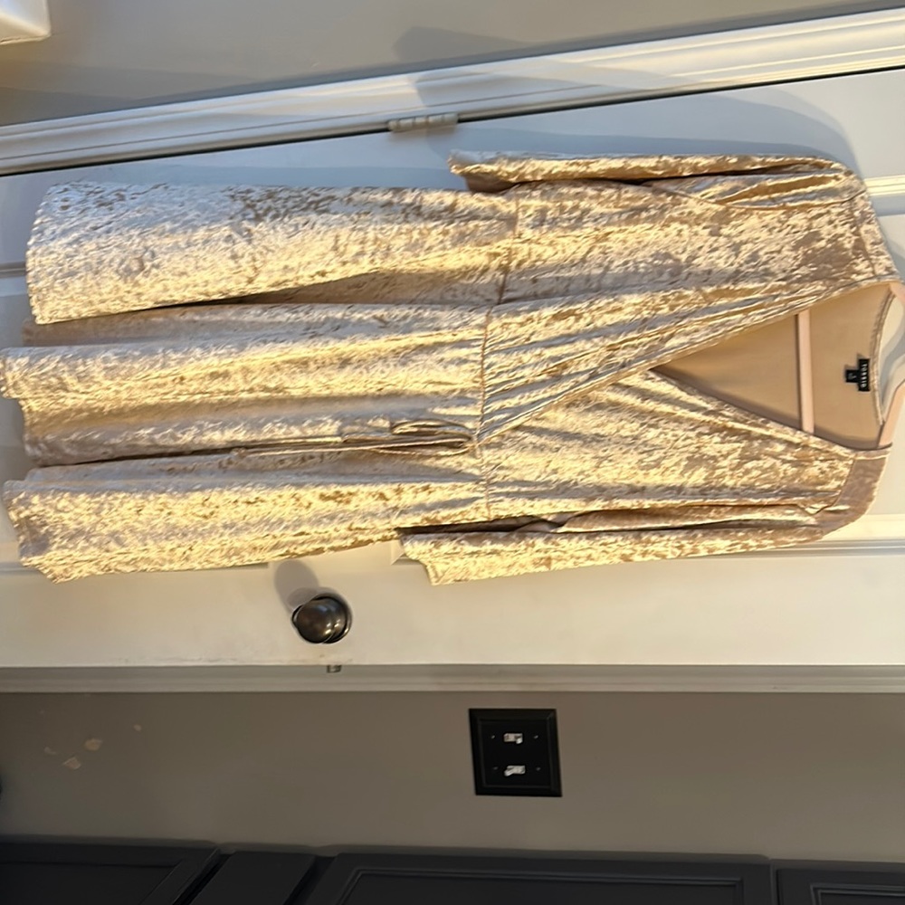 Crushed velvet cocktail dress